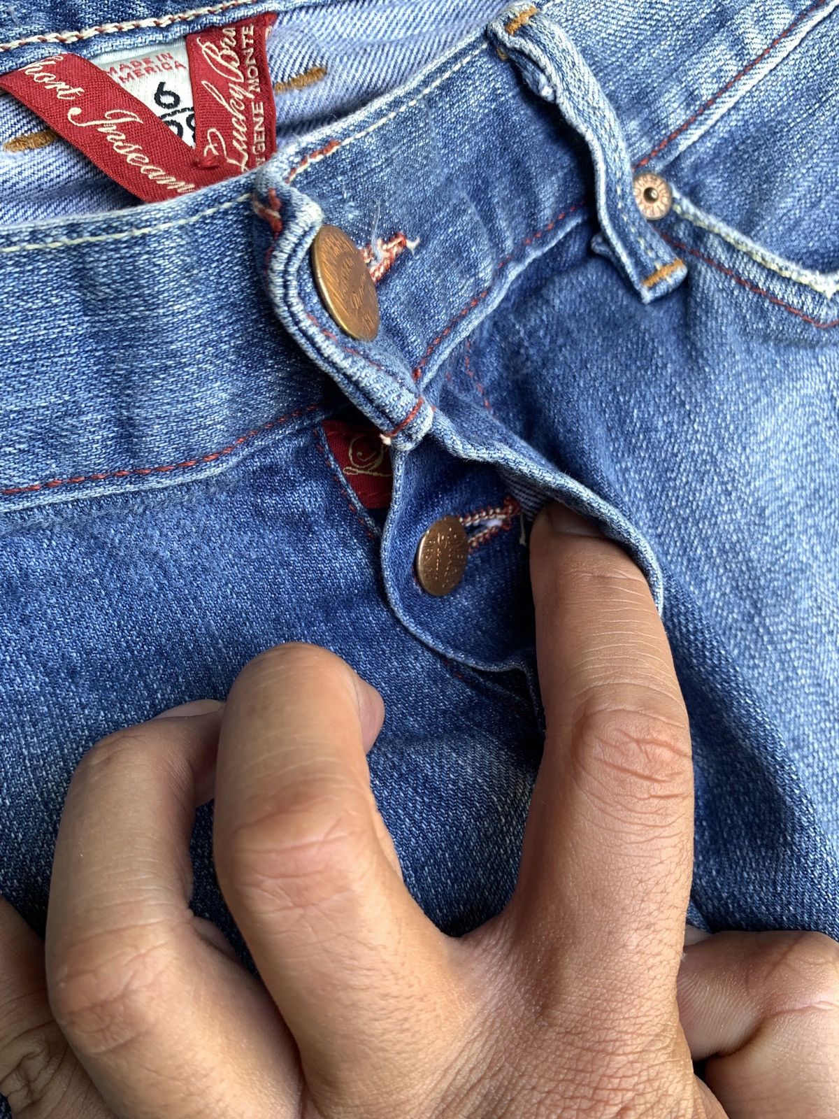 Lucky Brand y2k Lucky Brand by Gene Montesa Straight Jeans Pants Size 28" / US 6 / IT 42 - 5 Thumbnail