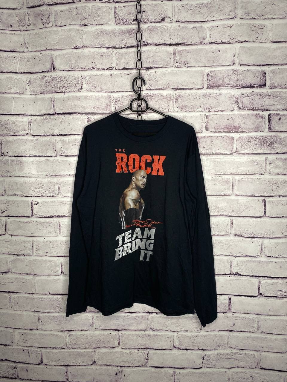 WWE MENS Vintage WWE the Rock WWF Longsleeve T-Shirt Size US S / EU 44-46 / 1 - 1 Thumbnail