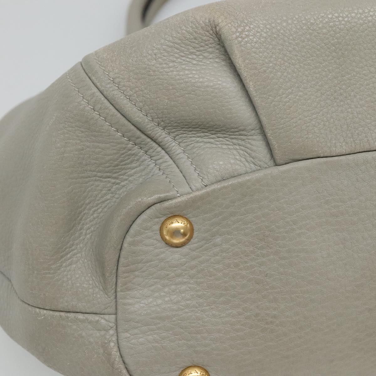 Prada PRADA Hand Bag Leather Gray Size ONE SIZE - 15 Thumbnail