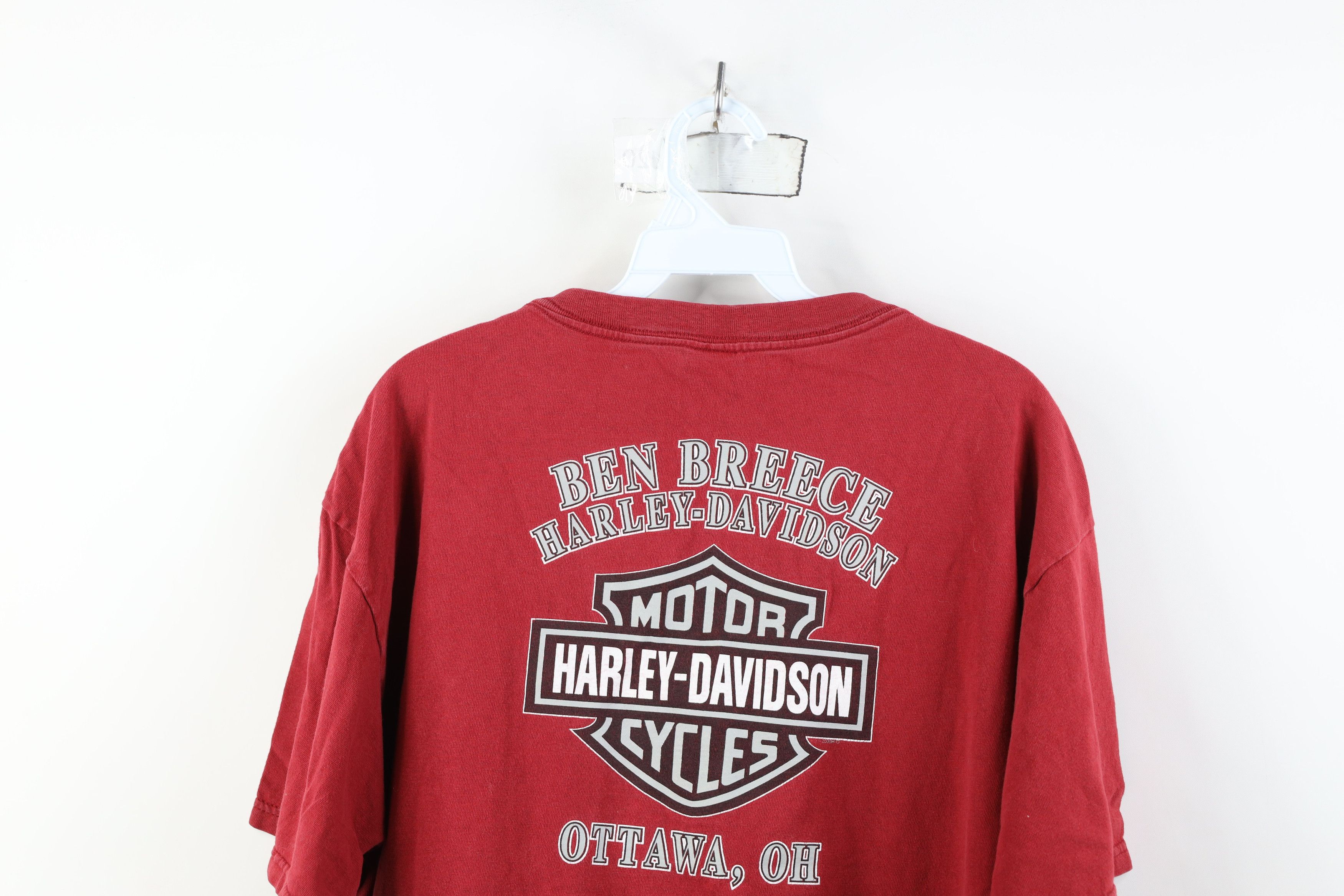 Harley Davidson Vintage Y2K 2001 Harley Davidson Steel Plate T-Shirt USA Size US XL / EU 56 / 4 - 15 Thumbnail