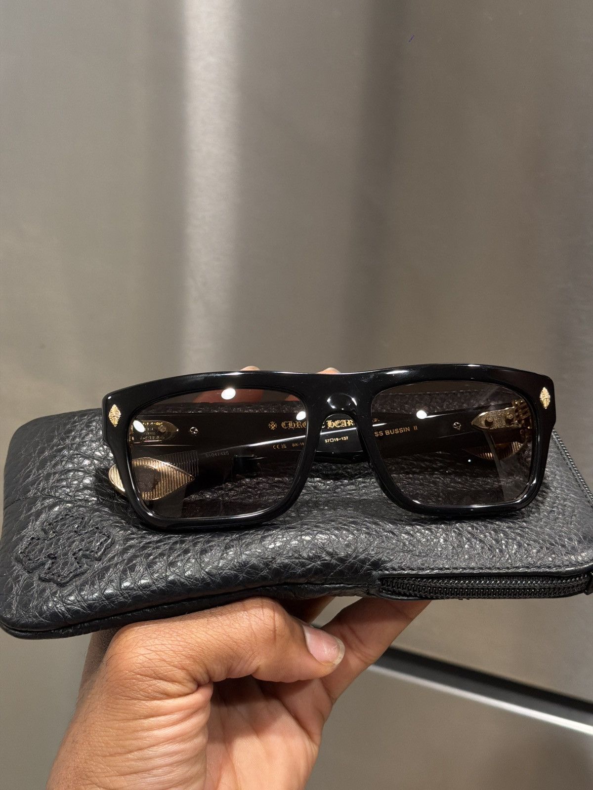 Chrome Hearts Gold Sluss bussin II 2 sunglasses Size ONE SIZE - 3 Thumbnail
