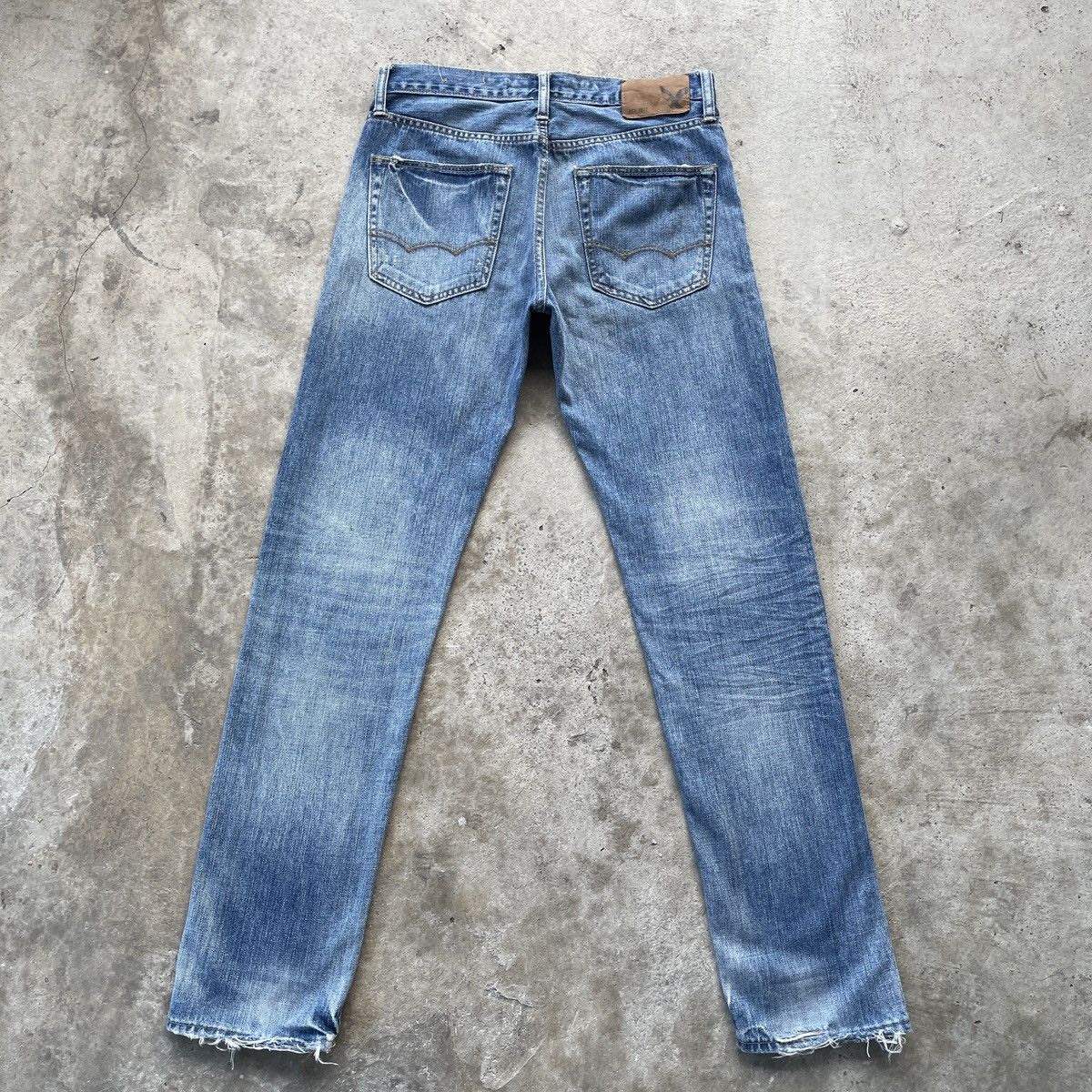 American Eagle Outfitters × Jean × Vintage Vintage American Eagle Outfitters Distressed Faded Jeans Size US 31 - 12 Thumbnail