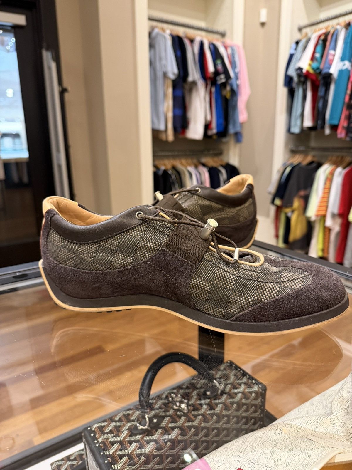 Louis Vuitton Louis Vuitton Damier Ebene Trainer Size US 9 / EU 42 - 4 Thumbnail