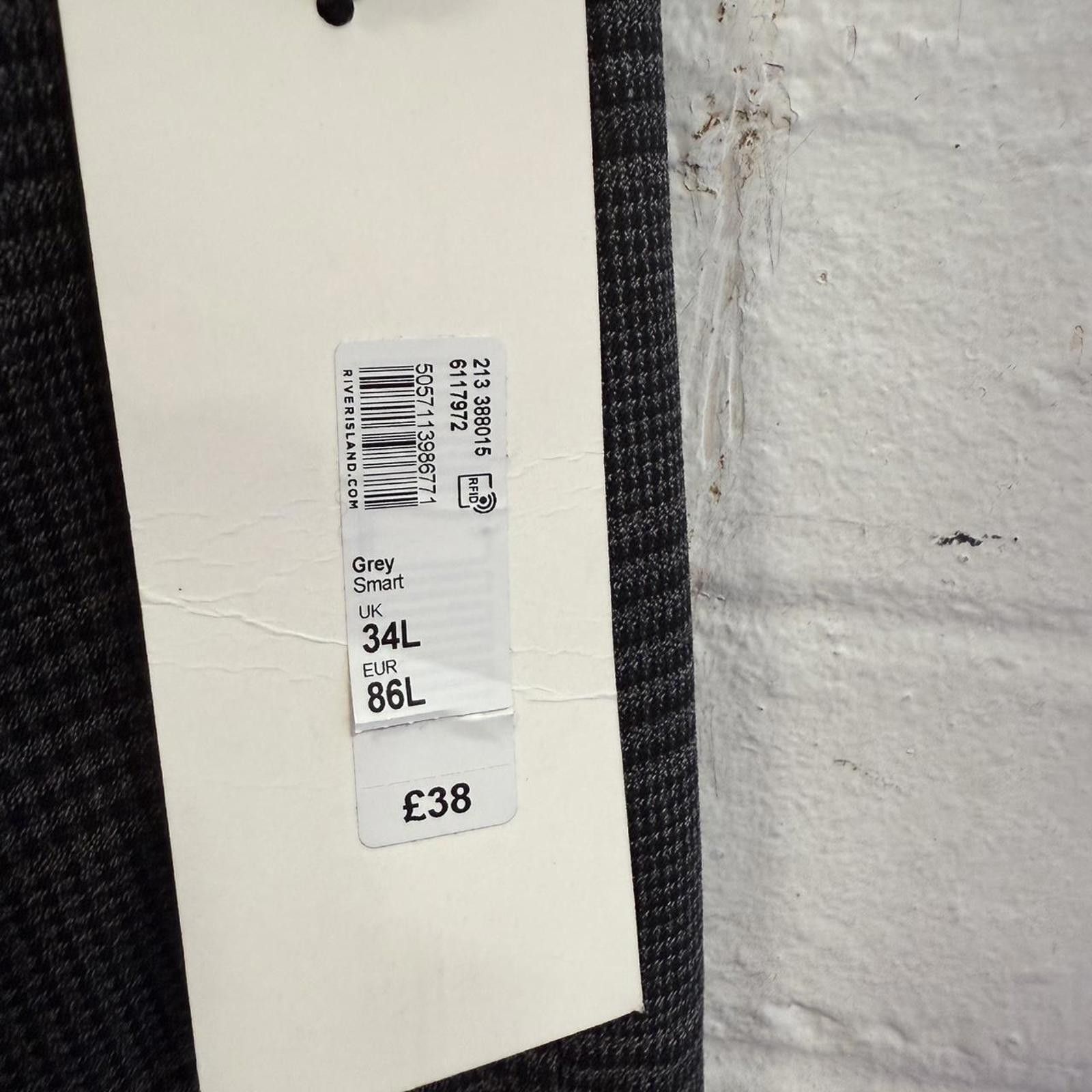 Other Women's Grey and Black Trousers Size 38" / US 16 / IT 52 - 4 Thumbnail