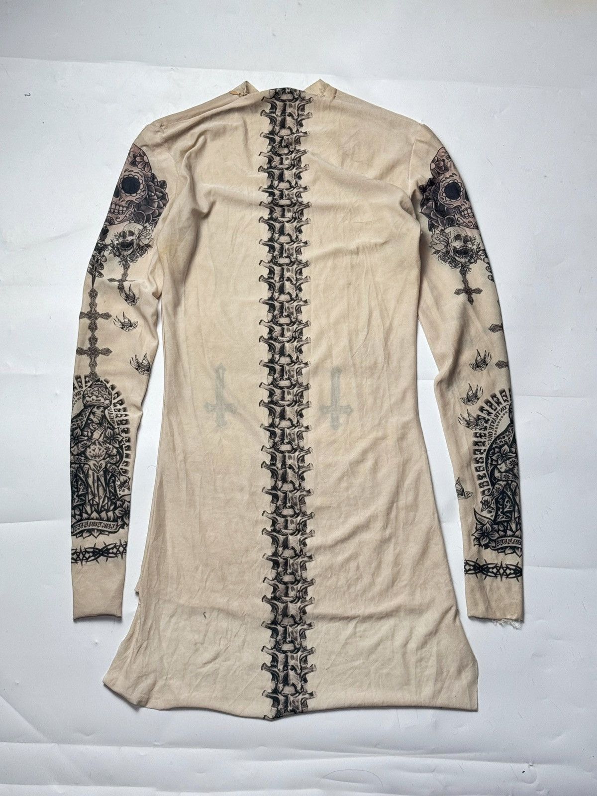 If Six Was Nine × Japanese Brand × Le Grande Bleu (L.G.B.) Mesh Dress Skulls Japanese Style Ifsix Lgb Size S / US 4 / IT 40 - 1 Thumbnail