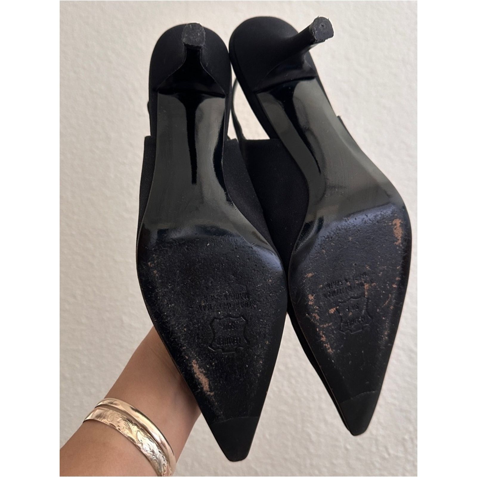 Stuart Weitzman STUART WEITZMAN Vintage Slingback Pointed Toe Kitten Heel Size US 8 / IT 38 - 5 Thumbnail
