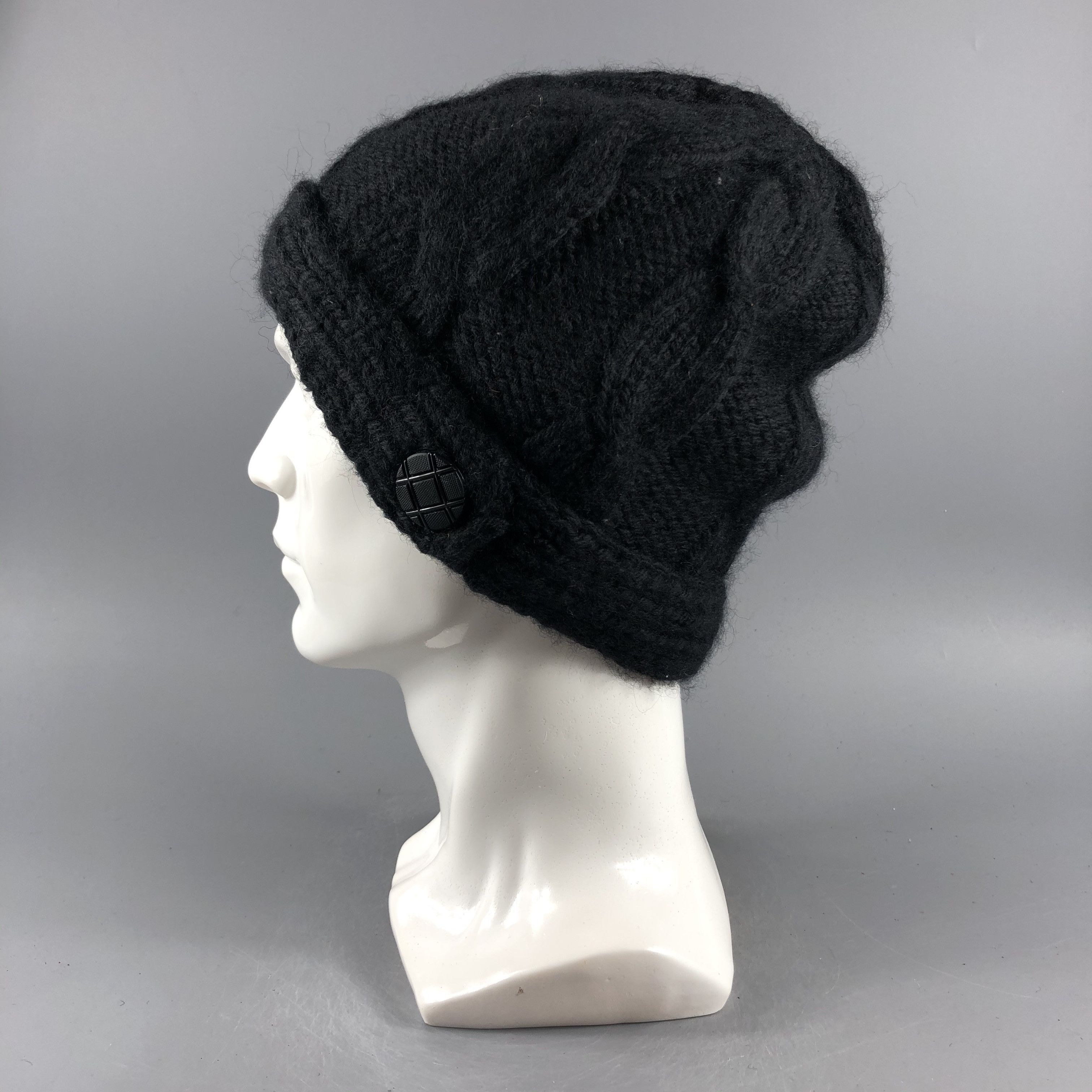 Japanese Brand × Vintage Womens Unknown Cable Knit Beanie Snow Hat Snow Cap -D581 Size ONE SIZE - 1 Thumbnail