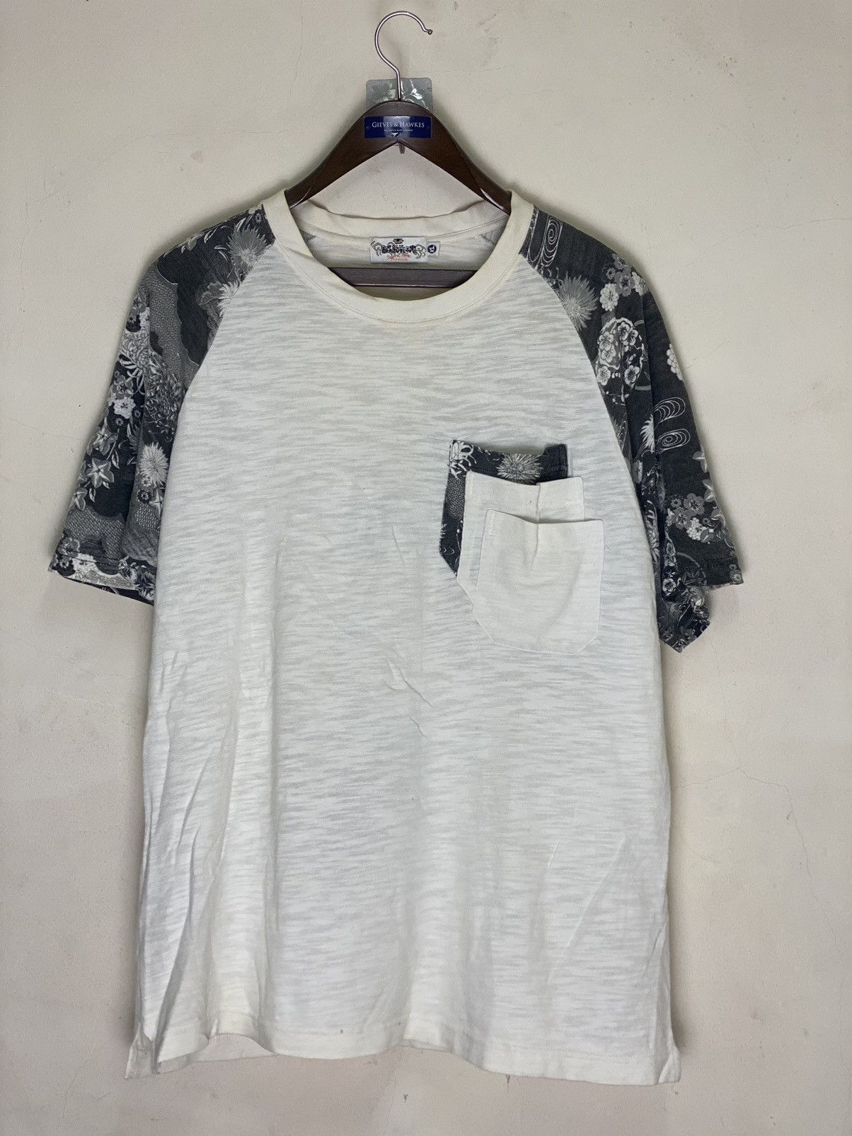 If Six Was Nine × Japanese Brand Japanese Brand Kara Kuri Triple Pocket Tee Size US XL / EU 56 / 4 - 3 Thumbnail