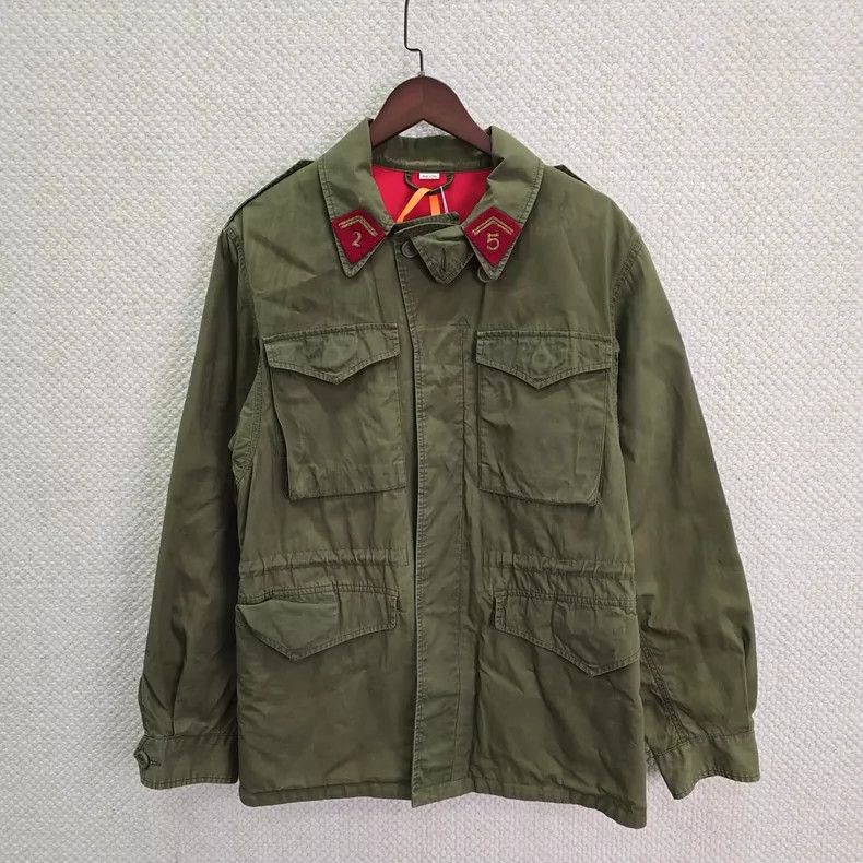 Gucci Gucci SizeOS Flying dragon logo embroidered military jacket Size US M / EU 48-50 / 2 - 1 Thumbnail