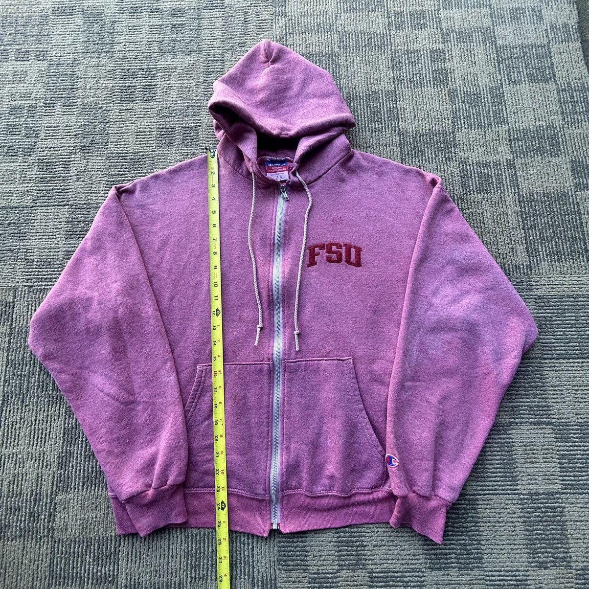 Champion Vtg Florida State Seminoles Champion Full-Zip Hoodie Jacket Size L / US 10 / IT 46 - 5 Thumbnail