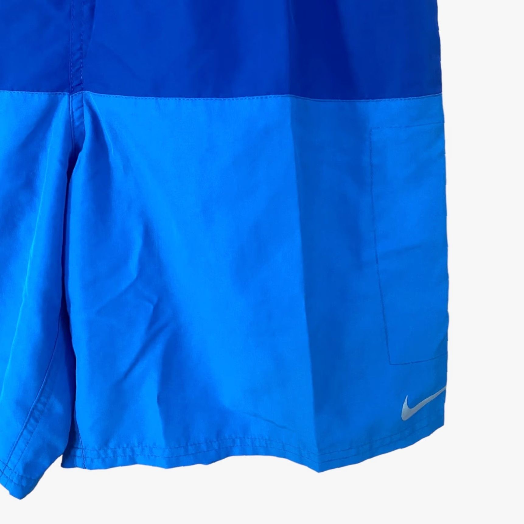 Nike Nike Two Tone Blue Color Block Swim Trunks Shorts Men's L Beach Surf Trunks Size US 33 - 6 Thumbnail