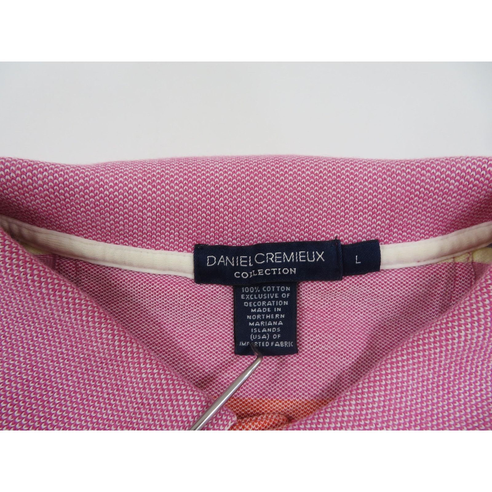 Daniel Cremieux Daniel Cremieux Collared Polo Pique Striped Shirt L Pastel Size US L / EU 52-54 / 3 - 3 Thumbnail