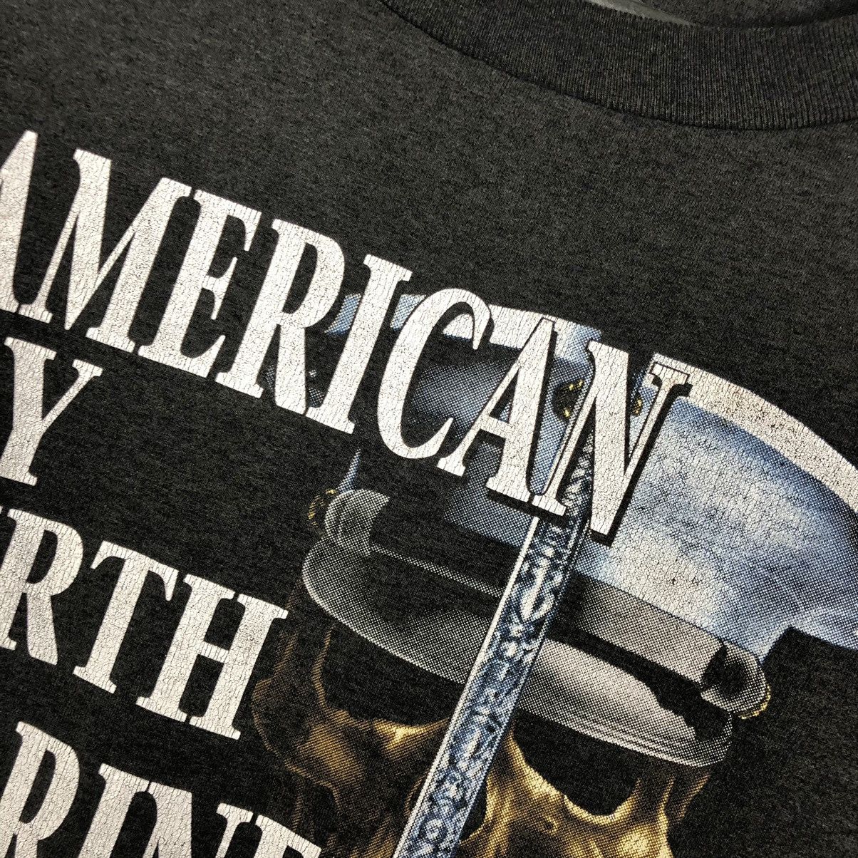 Harley Davidson × Vintage 3D Emblem 1992 American by Birth Marine by Choice tee tshirt Size US XXL / EU 58 / 5 - 3 Thumbnail