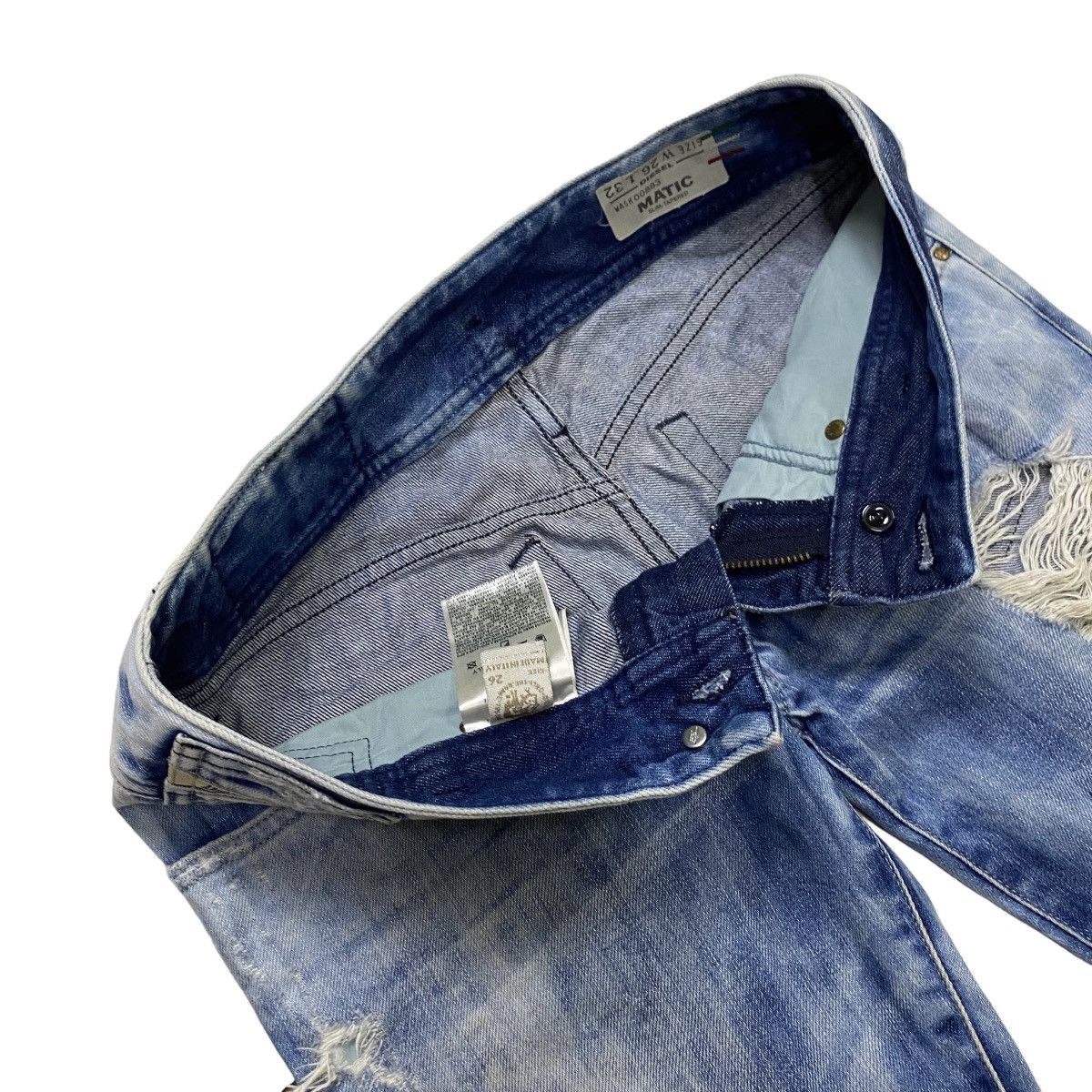 Diesel DIESEL INDUSTRY SKINNY DISTRESSED DENIM Size 30" / US 8 / IT 44 - 6 Thumbnail