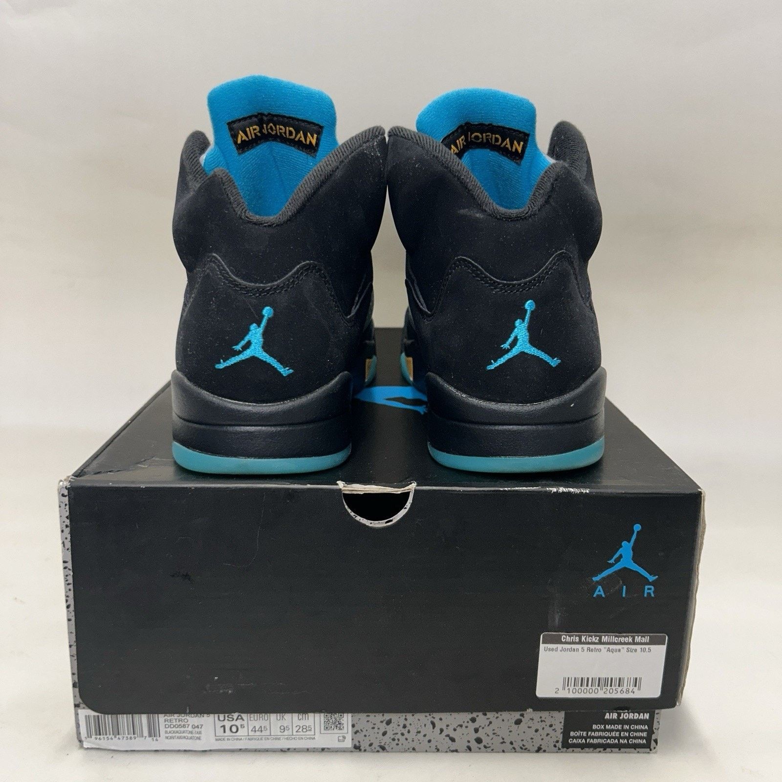 Jordan Brand Nike Air Jordan 5 Retro OG “Aqua/Black Yellow Blue” Size US 9.5 / EU 42-43 - 5 Thumbnail
