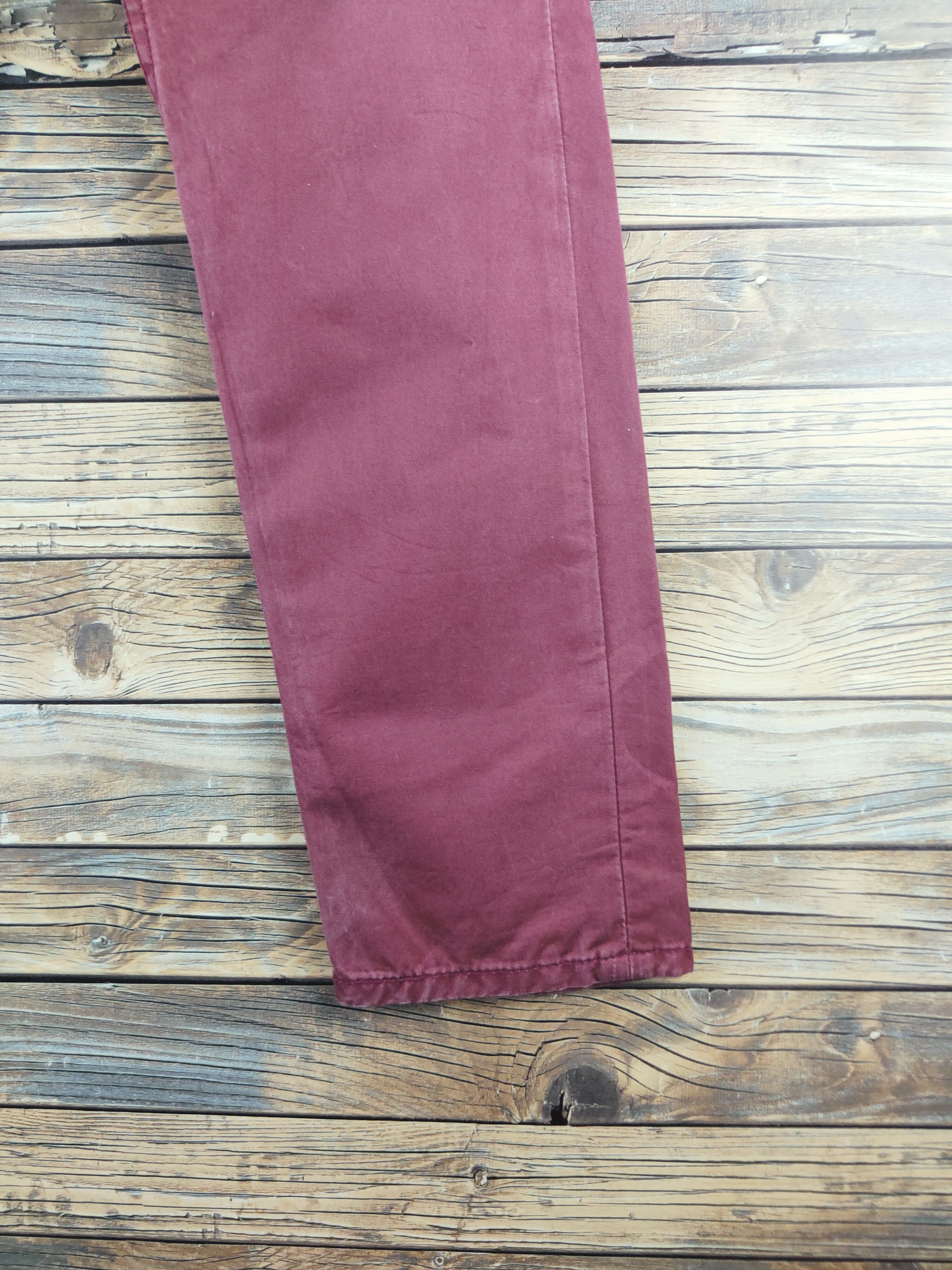 Levi's 511 Levi's Maroon Multipocket Casual Pants #S2807 Size US 31 - 6 Thumbnail