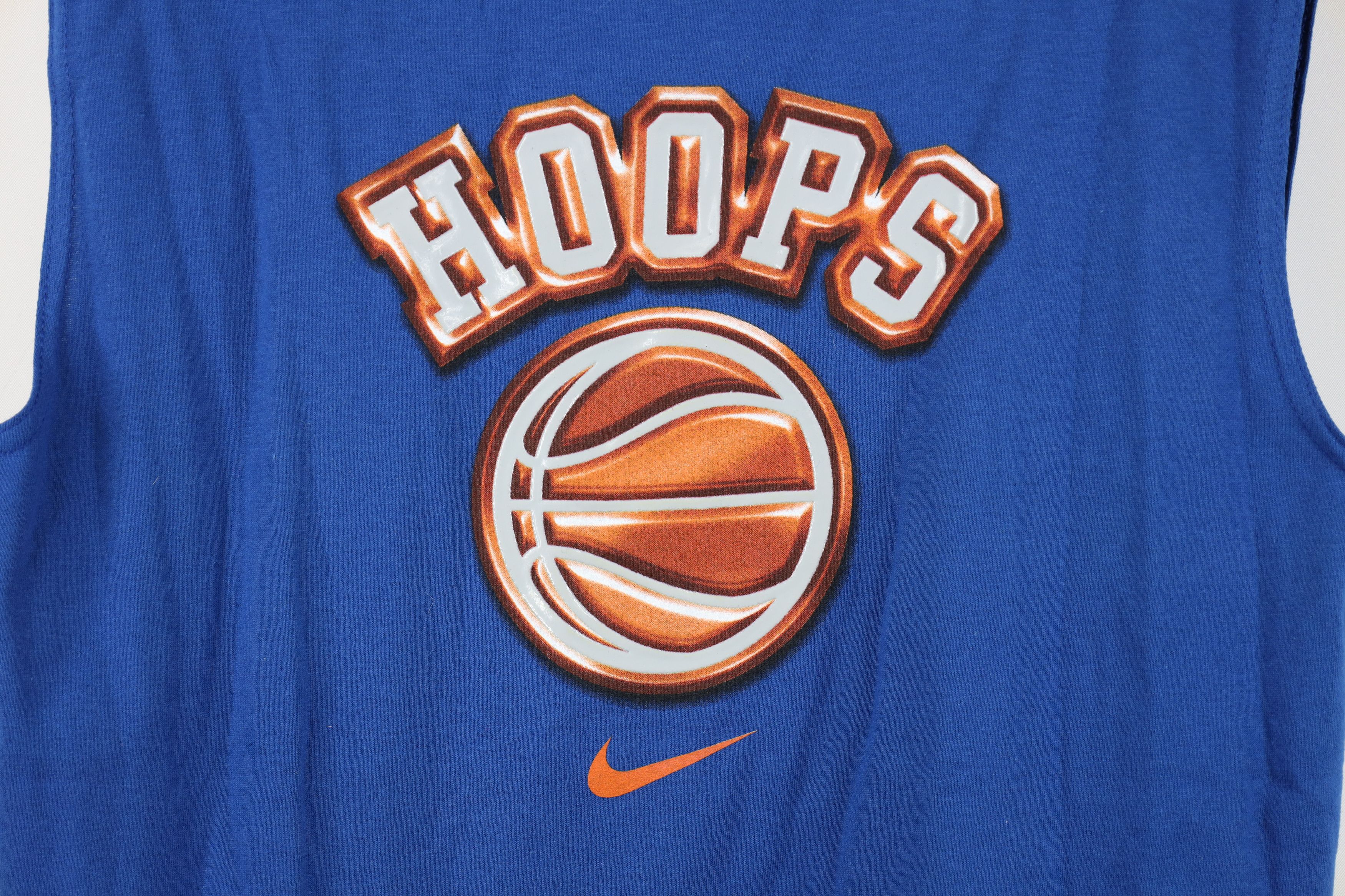 Nike × Vintage Deadstock Vintage 90s Nike Center Swoosh Basketball T-Shirt Size US S / EU 44-46 / 1 - 4 Thumbnail