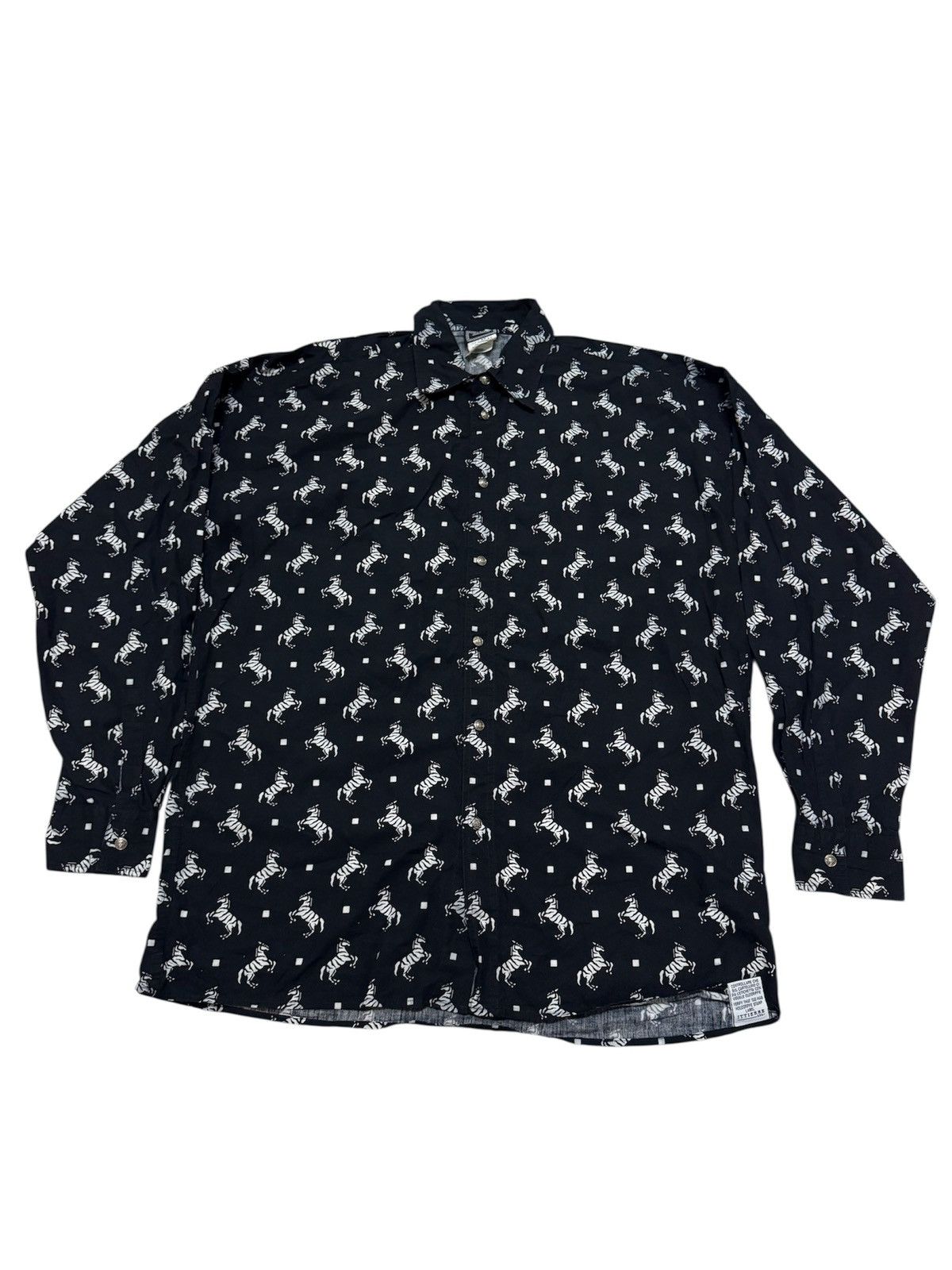 Versace vintage Versace Jeans Couture zebra monogram button-up shirt Size US M / EU 48-50 / 2 - 2 Thumbnail