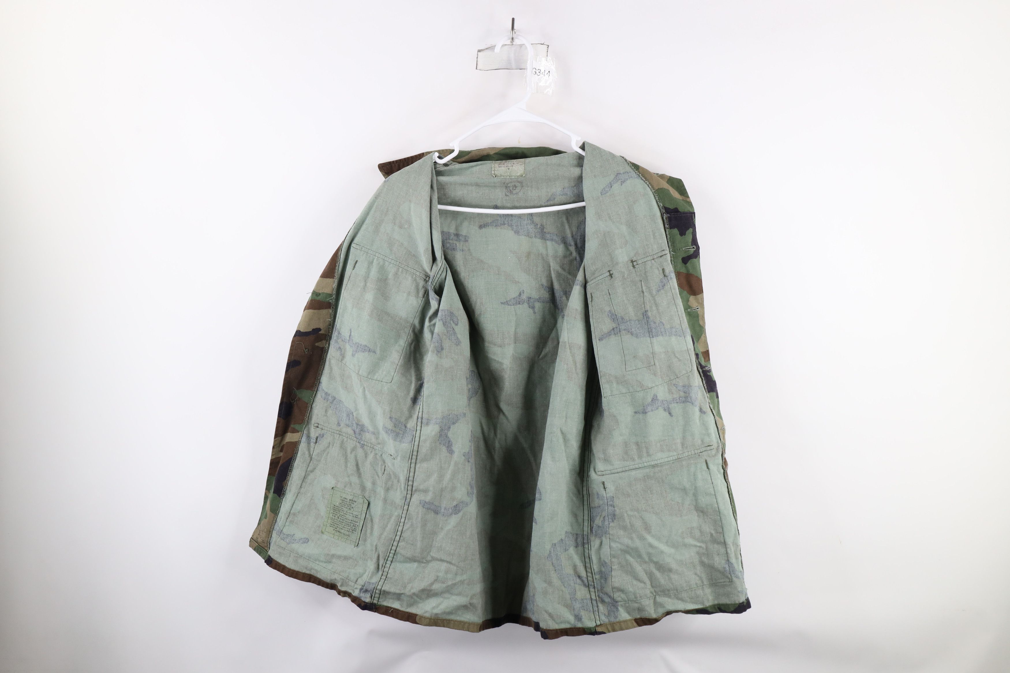 Vintage Vintage 90s USMC Woodland Camouflage Combat Coat Jacket USA Size US S / EU 44-46 / 1 - 7 Thumbnail