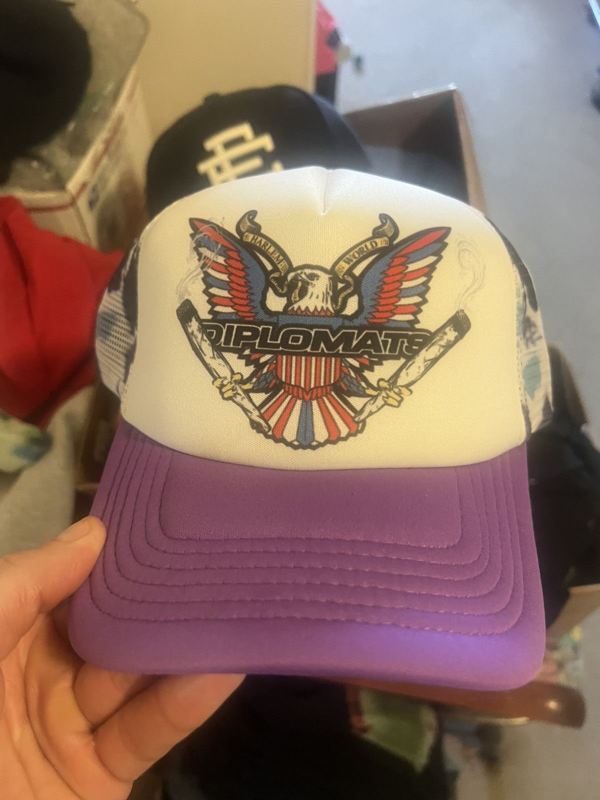 Dipset Dipset Couture Purple Camo Diplomats snapback hat Size ONE SIZE - 1 Thumbnail