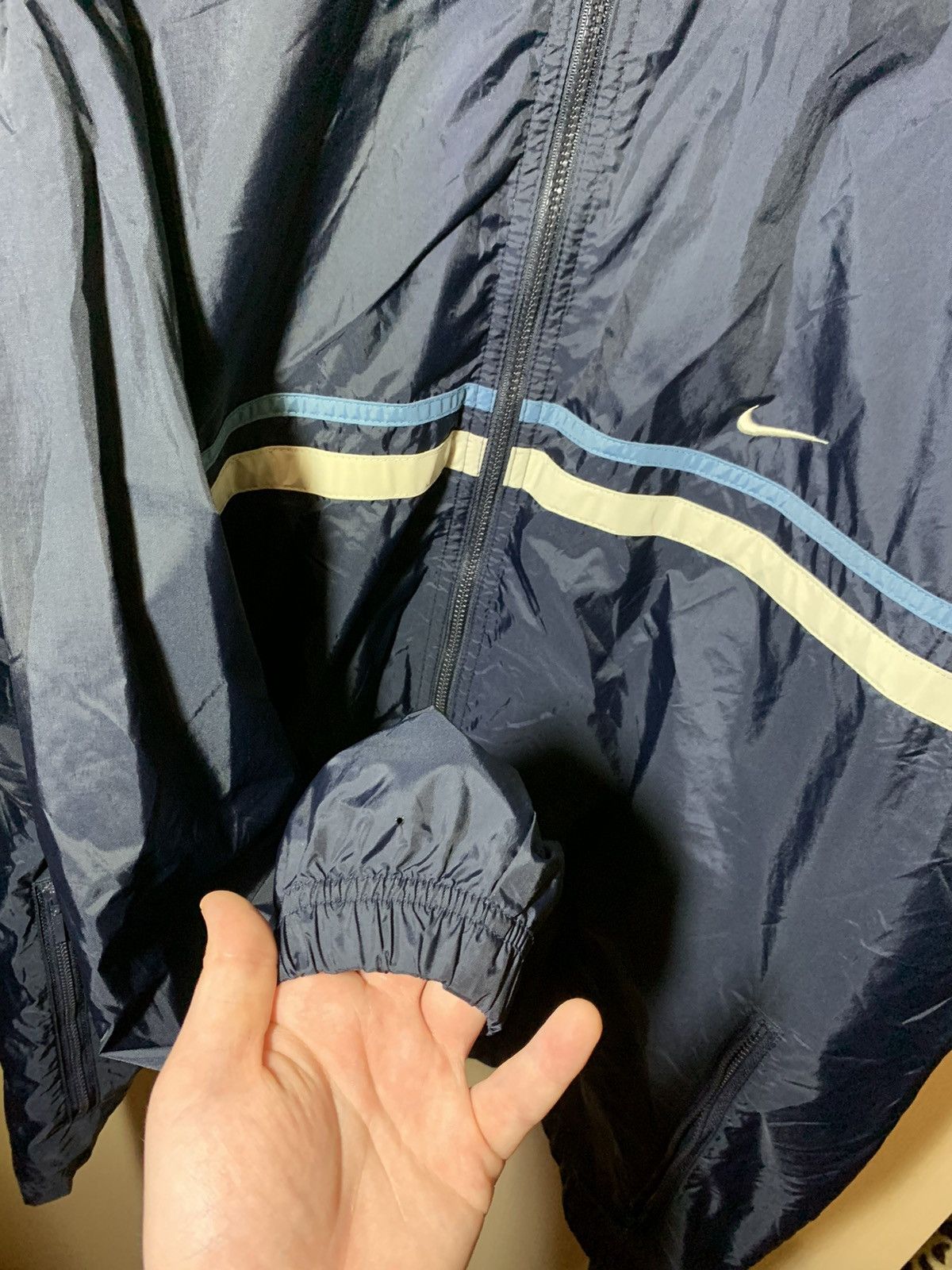 Other Nike y2k Vintage Nylon Swoosh Logo Jacket 90s Size US L / EU 52-54 / 3 - 10 Thumbnail