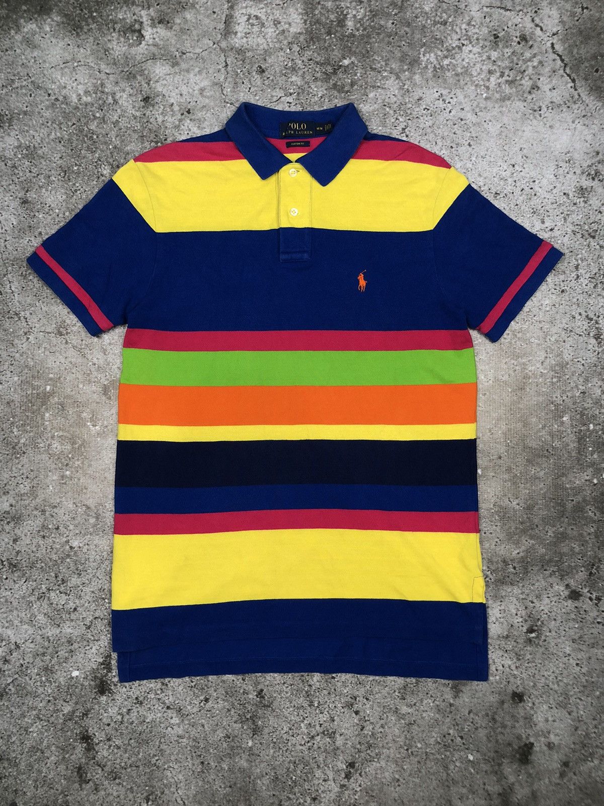 Polo Ralph Lauren × RRL Ralph Lauren × Vintage Polo Ralph Lauren Rainbow Poloshirt Size US M / EU 48-50 / 2 - 1 Thumbnail
