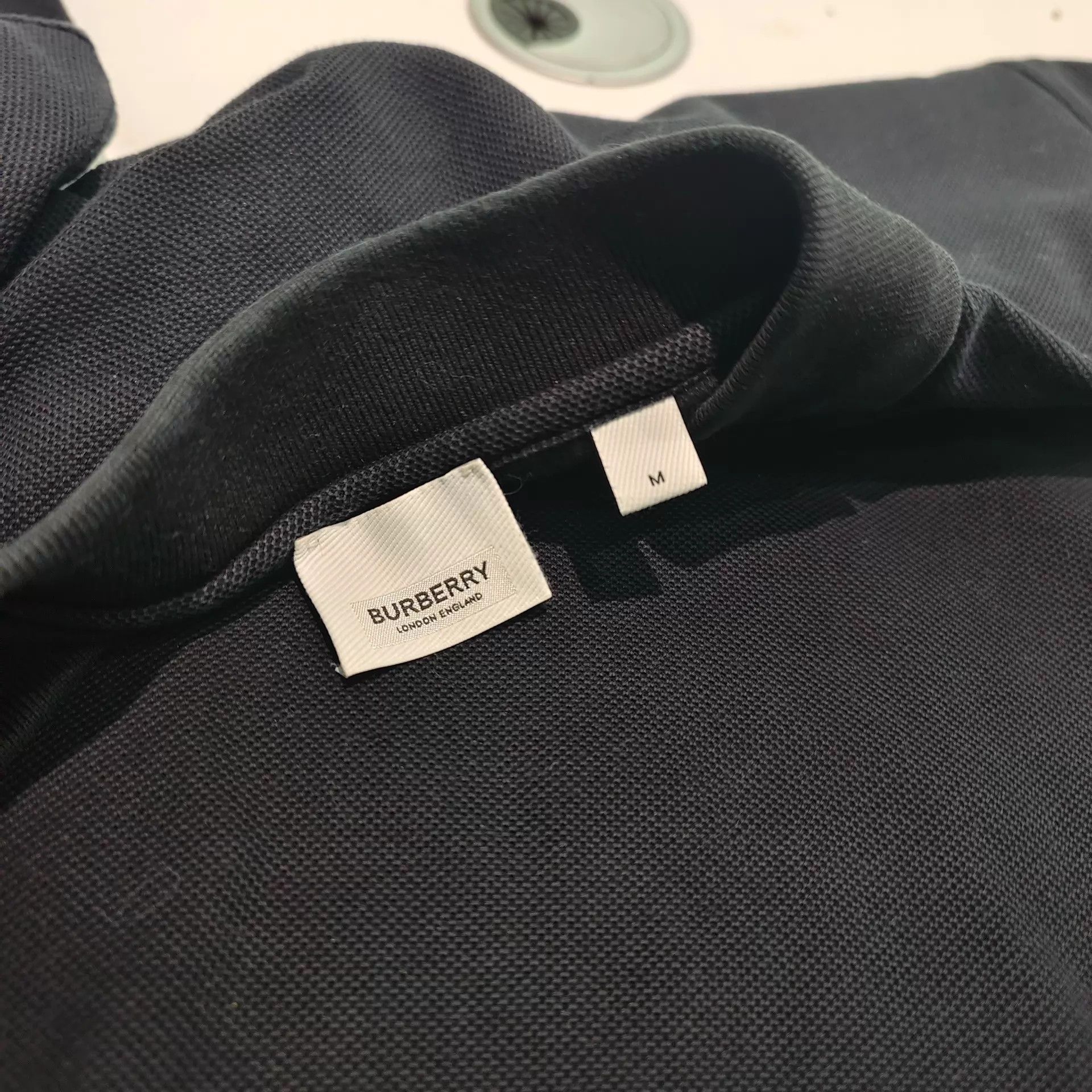 Burberry Burberry Black Check Polo Shirt M 99New Size US M / EU 48-50 / 2 - 3 Thumbnail