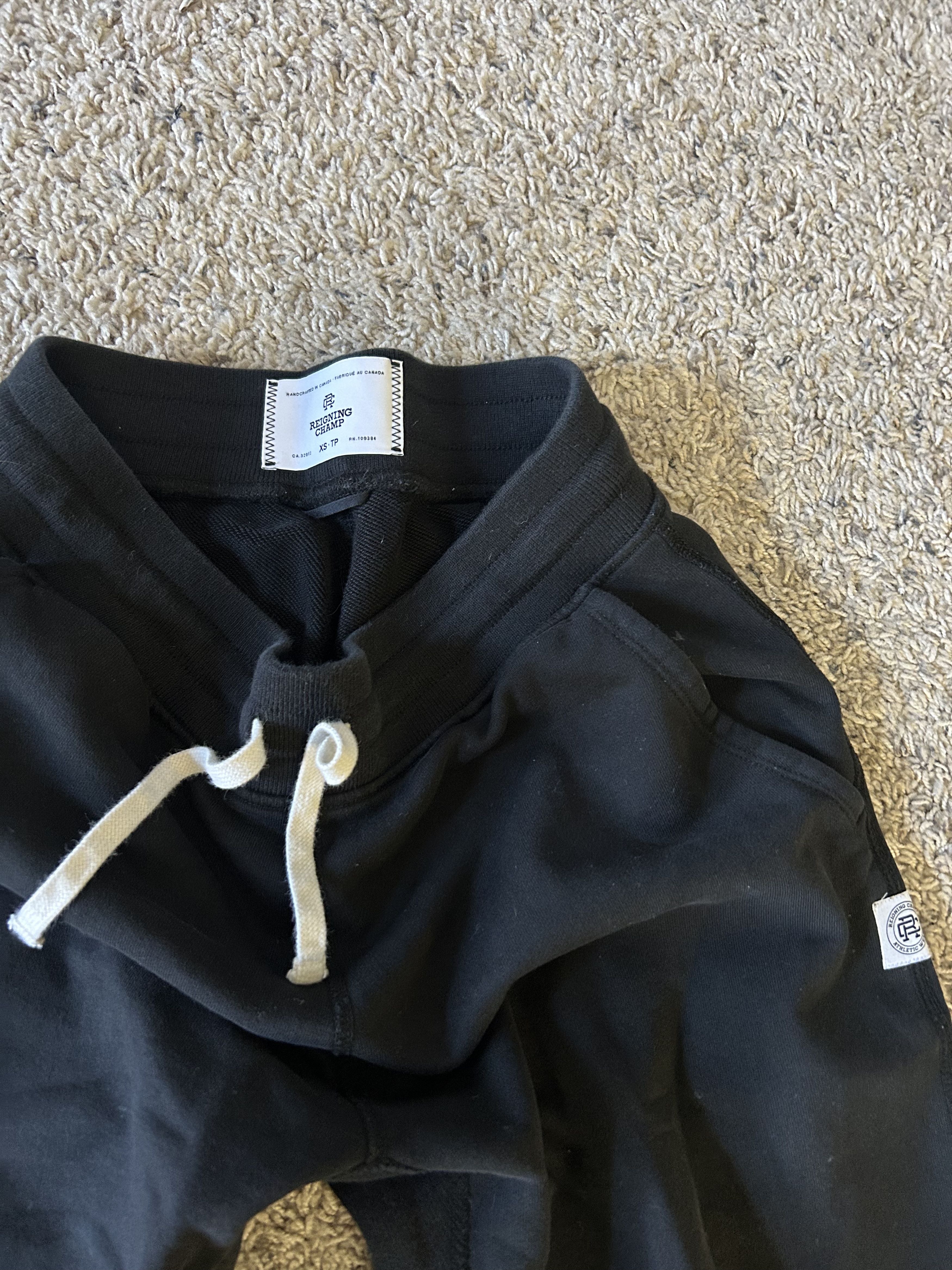 Reigning Champ Black Midweight Sweatpants Size US 29 - 3 Thumbnail