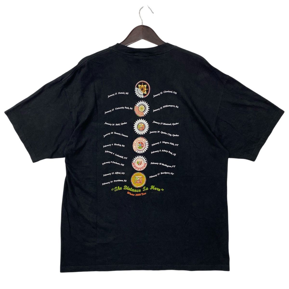 Band Tees 💥VINTAGE LIVE Hard rock band The Distance to Here shirt Size US XL / EU 56 / 4 - 2 Thumbnail