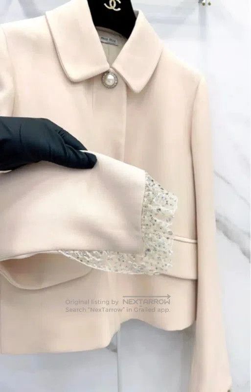 Miu Miu Miu Miu Pink Cotton Blend Women's Jacket . Size S / US 4 / IT 40 - 5 Thumbnail