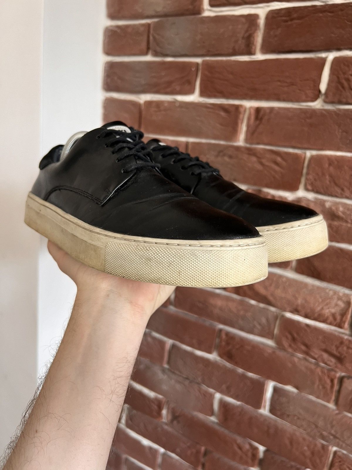 Playboy Vintage Playboy Court 7US Black Hype Leather Low Sneakers Size US 7 / EU 40 - 4 Thumbnail