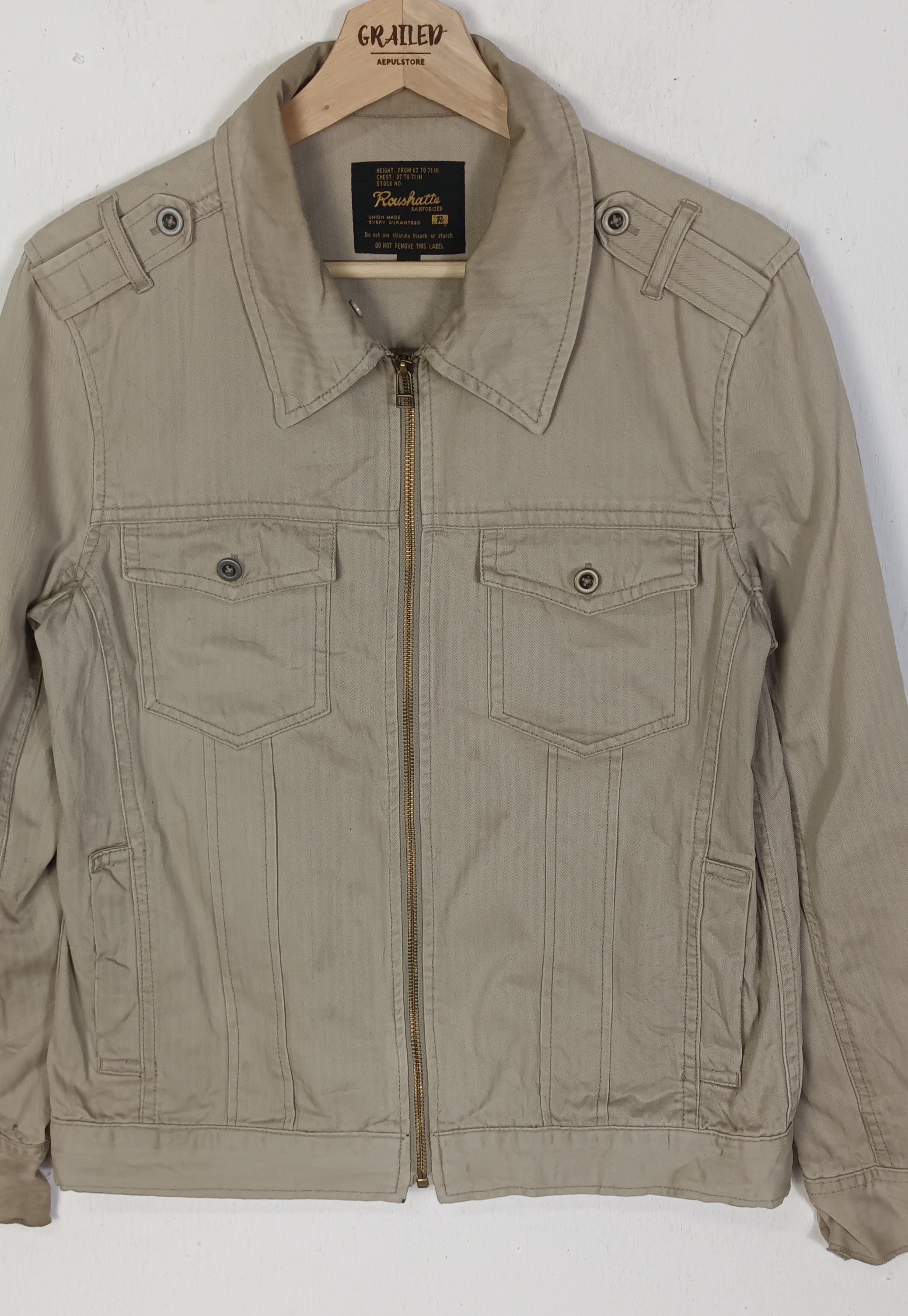 Japanese Brand Roushatter Sanforized "R" Union Made Jacket Size US M / EU 48-50 / 2 - 3 Thumbnail