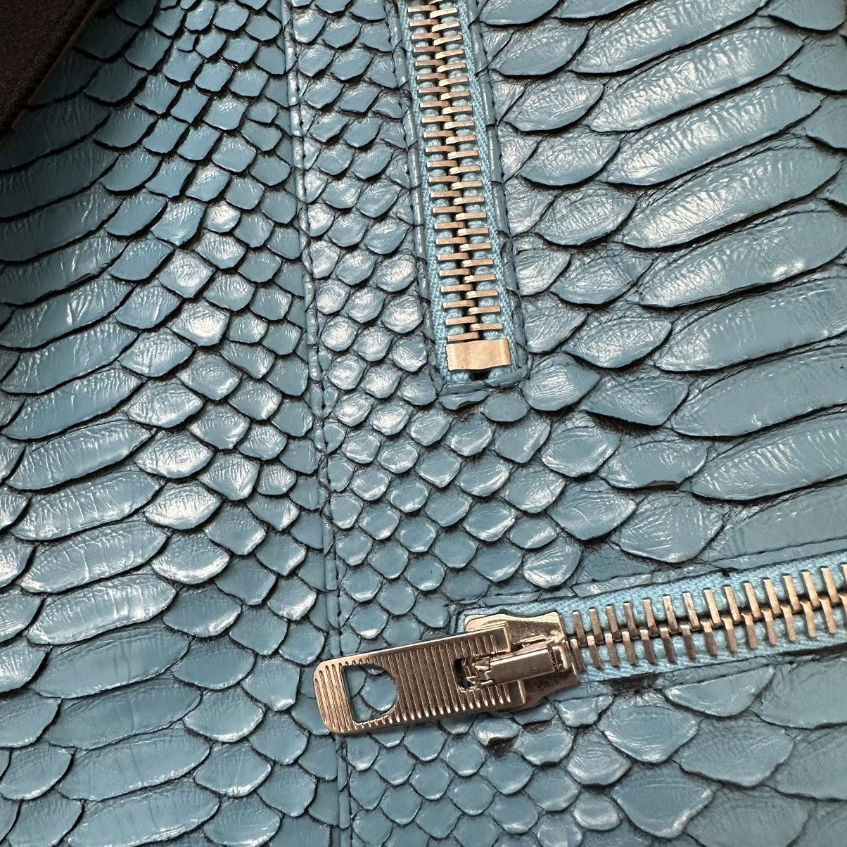 Balenciaga Archive Balenciaga Spring 2011 Python Effect Leather Vest Size S / US 4 / IT 40 - 3 Thumbnail