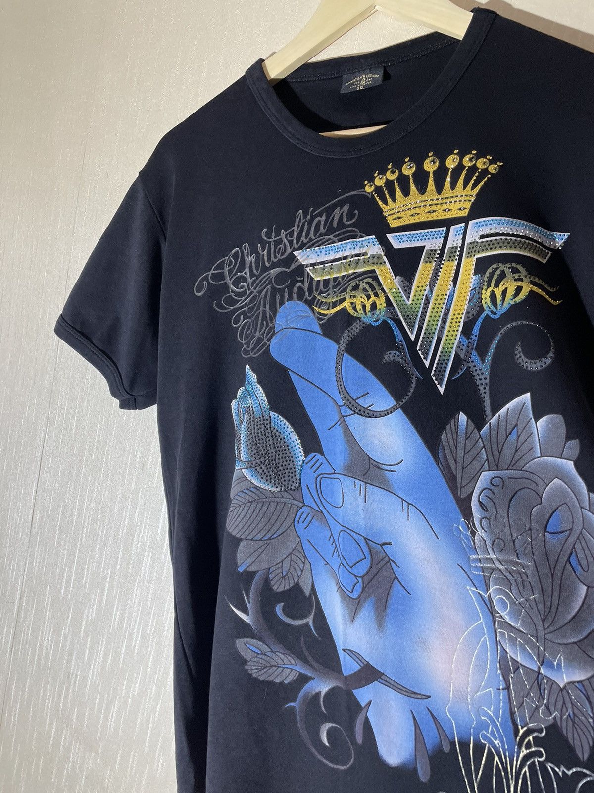 Christian Audigier × Ed Hardy × Japanese Brand Christian Audigier Ed hardy Japanese streetwear T shirt Size US L / EU 52-54 / 3 - 8 Thumbnail