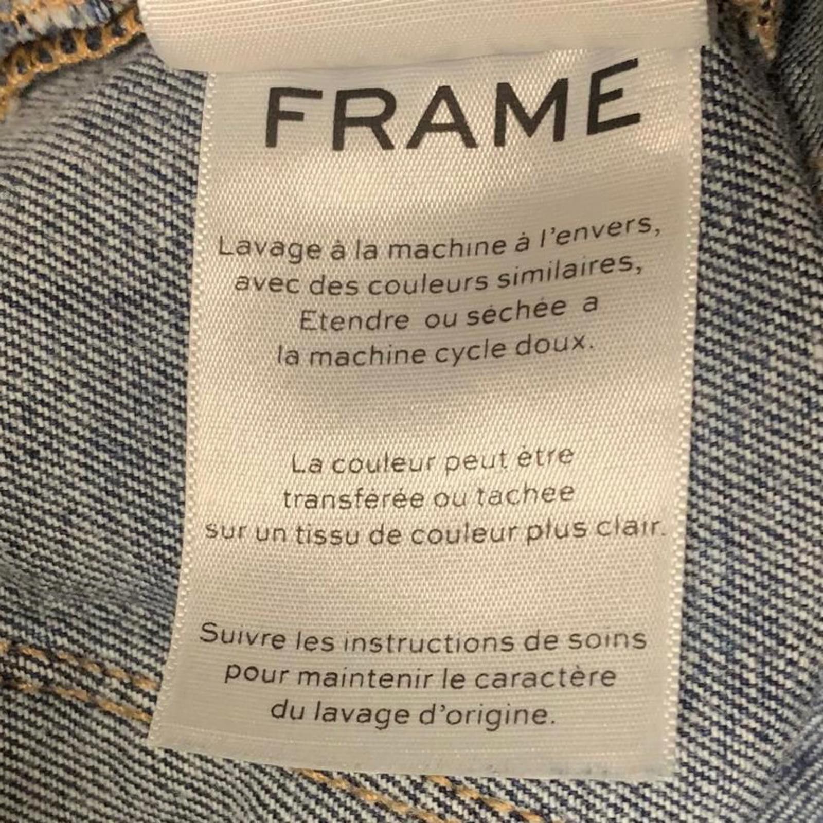 Frame FRAME Le Bardot Crop Flare Jeans Women 23 UK 4 Blue Denim Size 23" - 10 Thumbnail