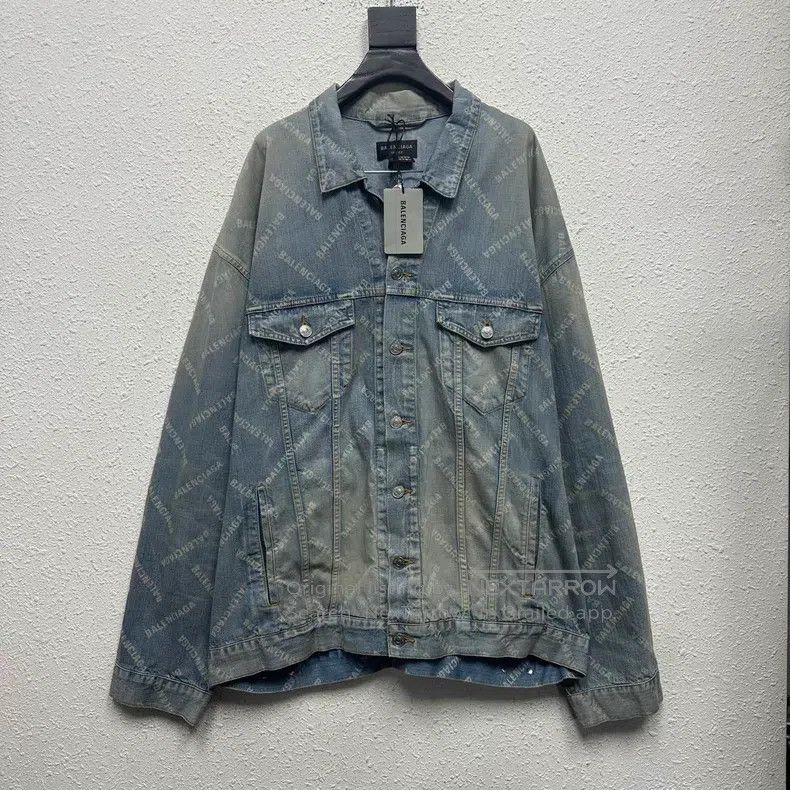 Balenciaga Balenciaga Slub cotton denim jacket washed by barrage Size US M / EU 48-50 / 2 - 1 Thumbnail