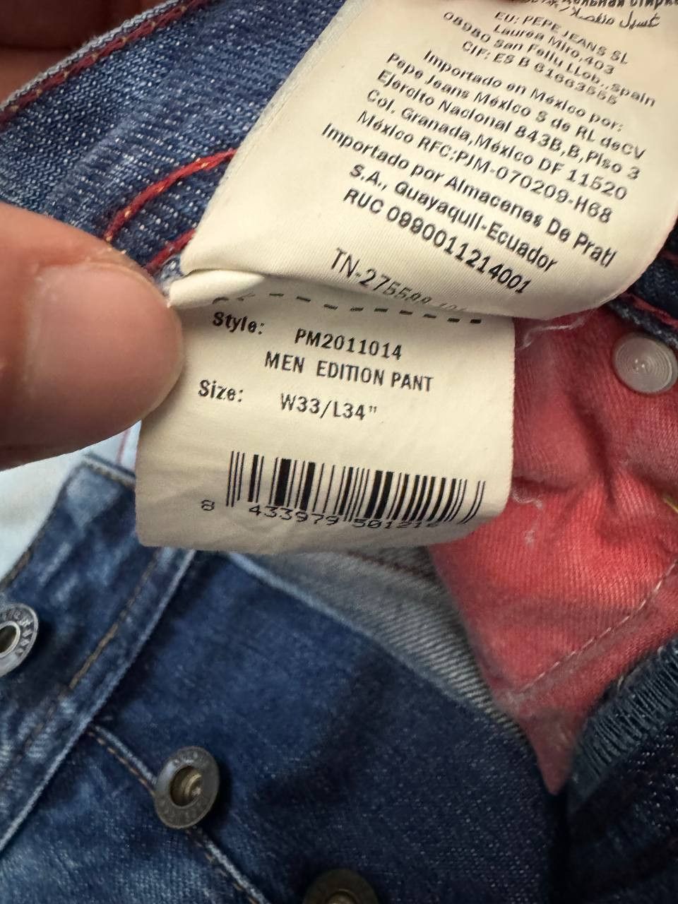 Pepe Jeans Pepe Jeans London Mens Light Blue Jeans Size US 32 / EU 48 - 11 Thumbnail