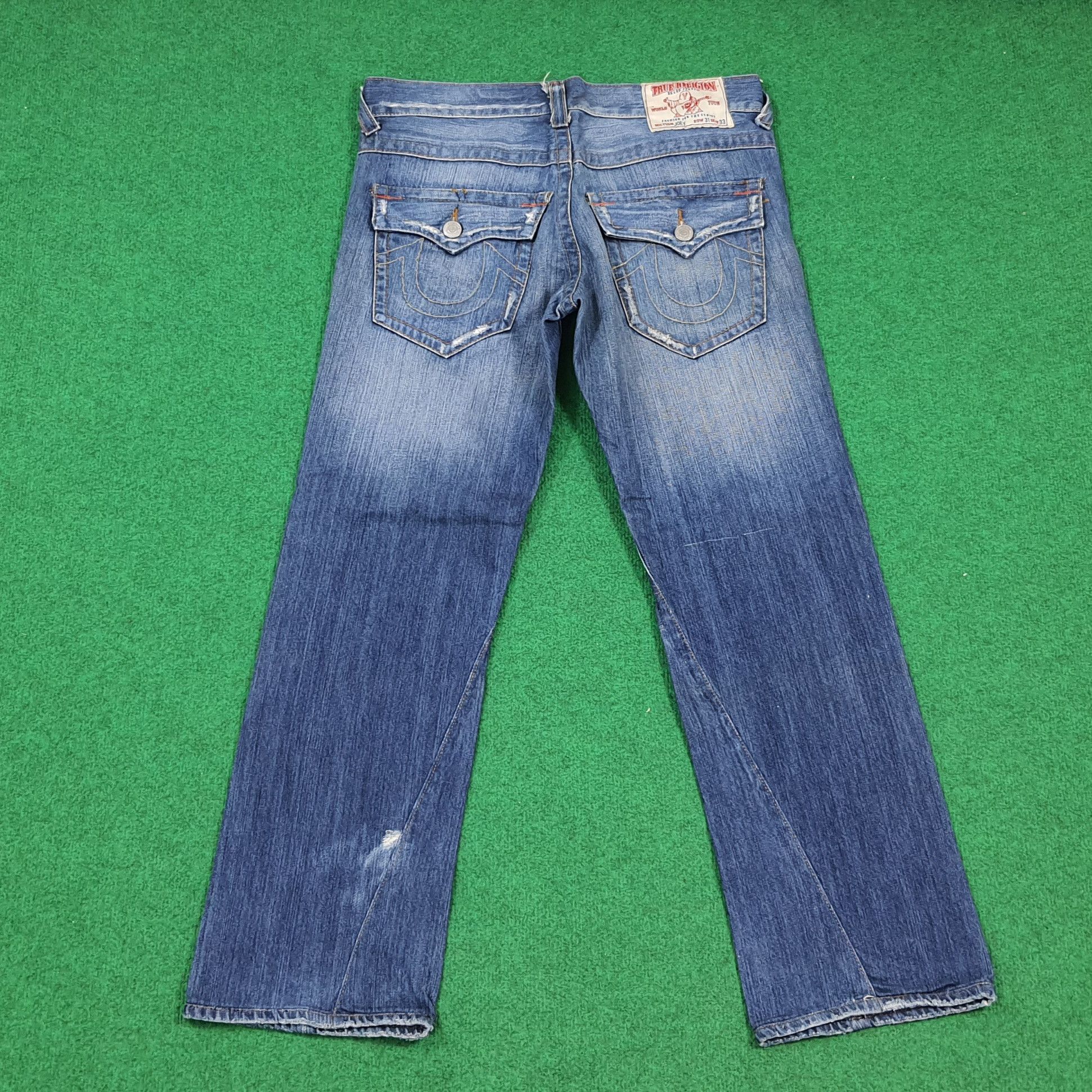 True Religion Vintage True Religion Joey Big Rig Grunge Jeans C297N18 Size US 35 - 1 Thumbnail