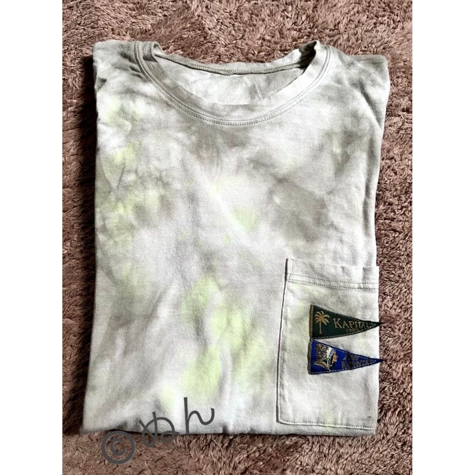 Kapital KAPITAL T-SHIRT Mens Tie-Dye Size 2 M UNUSED Pocket Flag Design 90s Style? Size US M / EU 48-50 / 2 - 6 Thumbnail