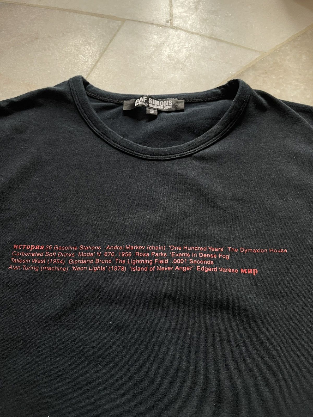 Raf Simons 2005 Raf Simons 'Hystory Of My World' Size US M / EU 48-50 / 2 - 10 Thumbnail