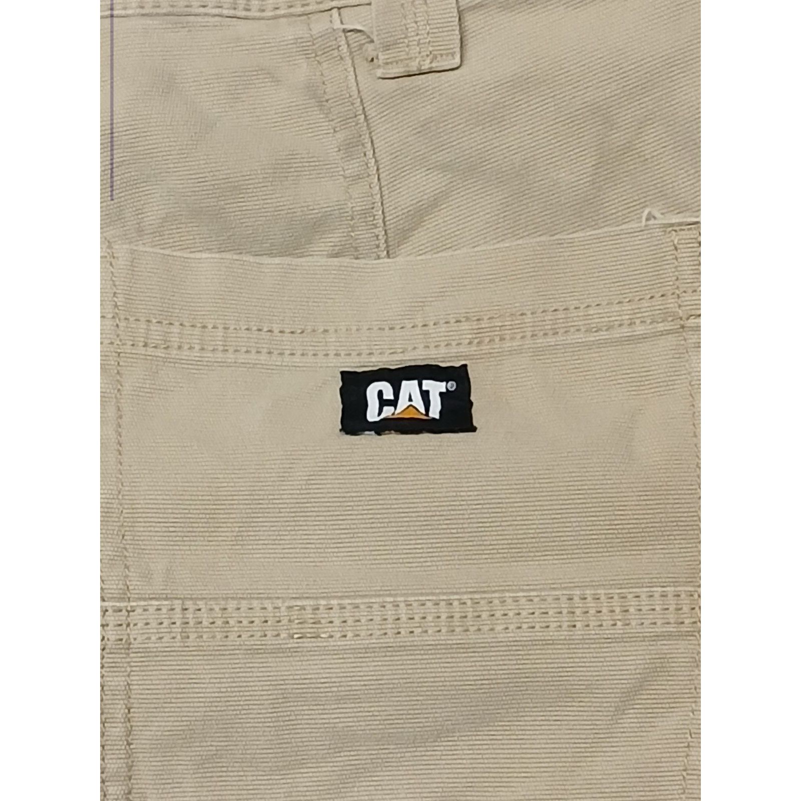 Other CAT (32x32) Beige Cotton Relaxed Cargo Carpenter Jeans Size US 32 / EU 48 - 13 Thumbnail