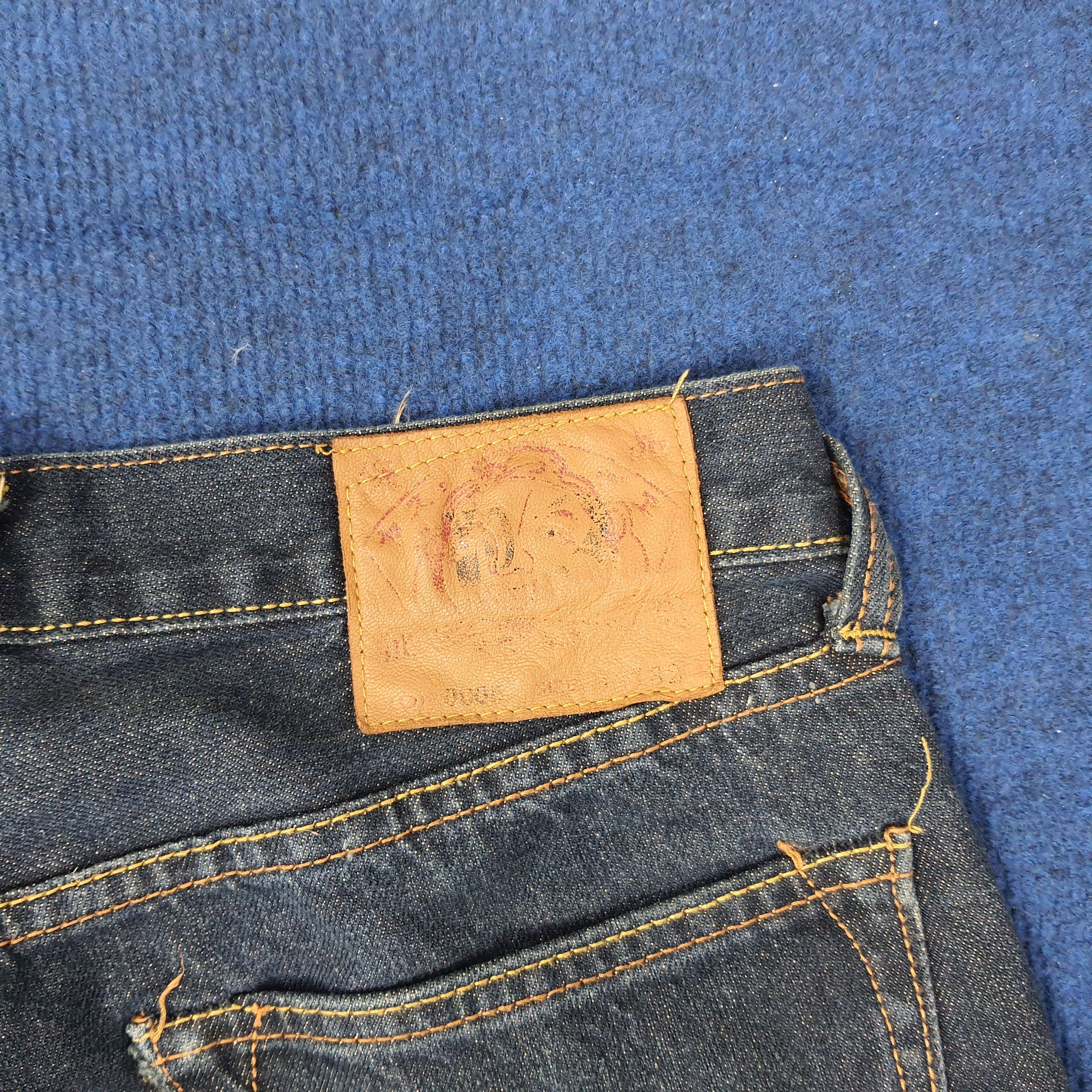 Japanese Brand Vintage Evisu Selvedge Japan Custom Daicock Jeans C244N11 Size US 32 / EU 48 - 3 Thumbnail
