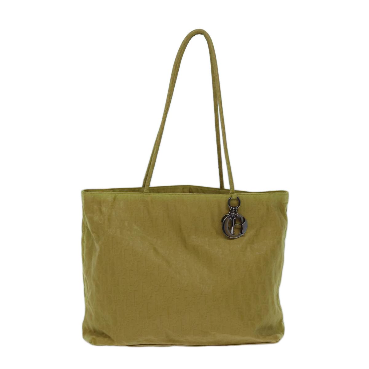 Dior Trotter Yellow Canvas Tote Bag (Pre-Owned) Size ONE SIZE - 1 Thumbnail