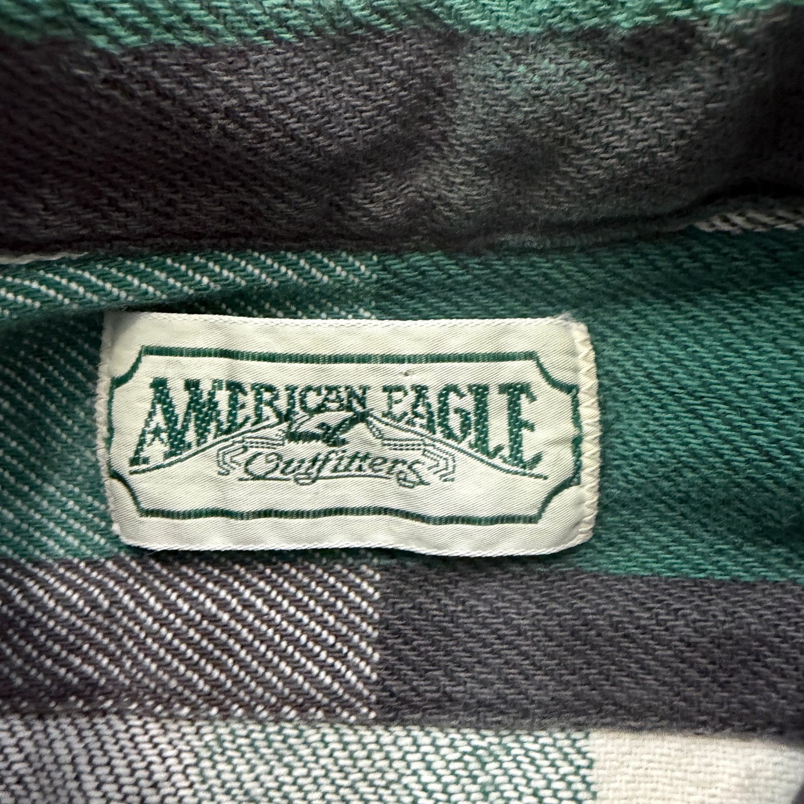 American Eagle Outfitters Vintage American Eagle Flannel Shirt Men's Small Green Size US S / EU 44-46 / 1 - 9 Thumbnail