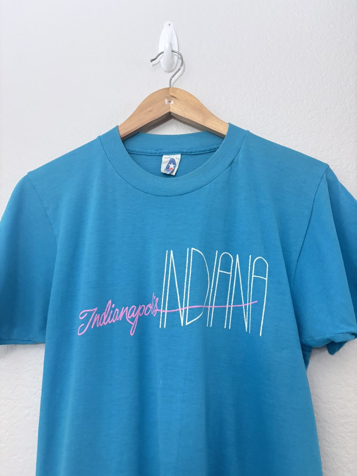Vintage 80’s Indianapolis, Indiana Vintage Single Stitch 50/50 Tee Size US M / EU 48-50 / 2 - 2 Thumbnail