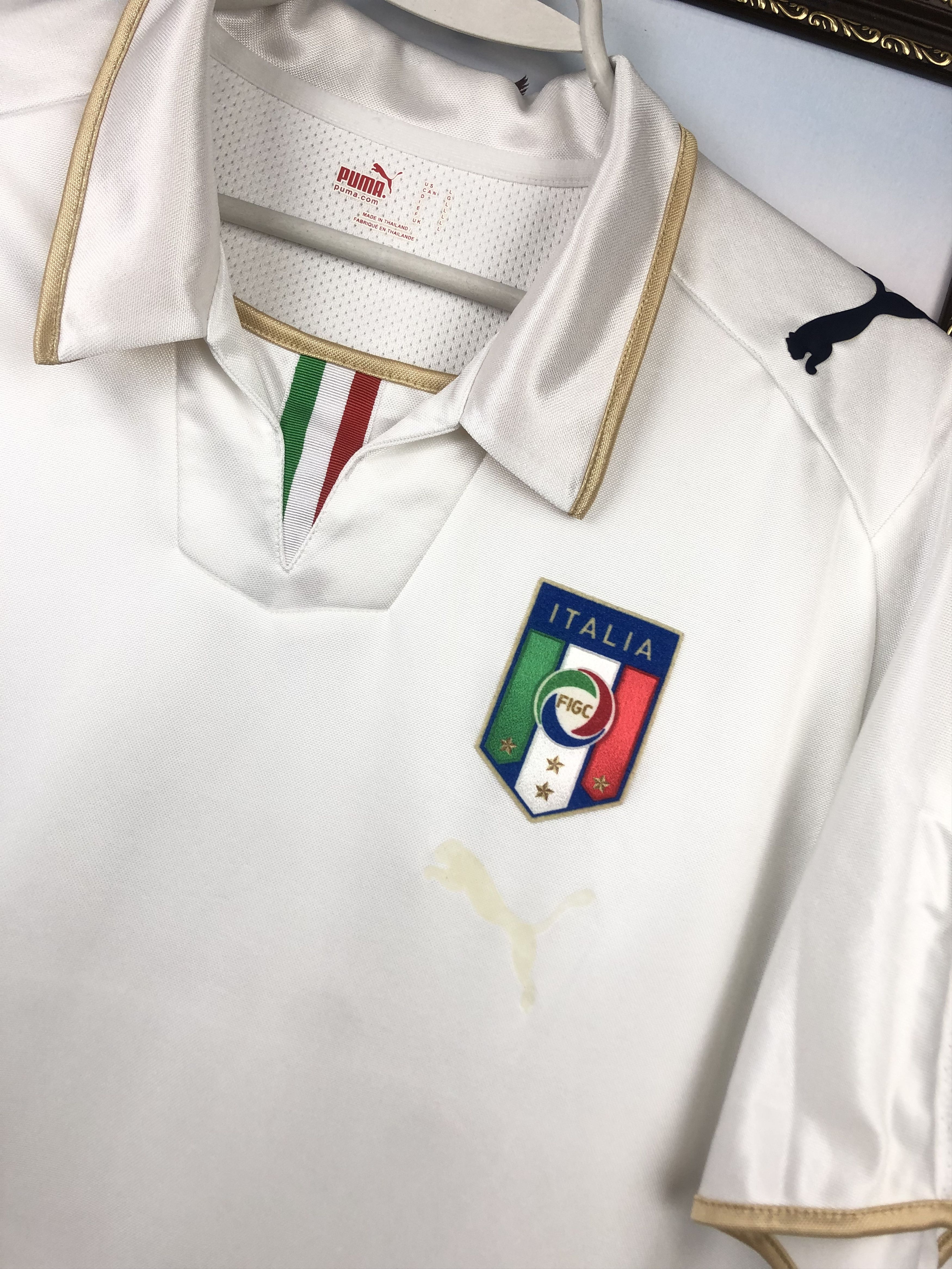 Vintage Italy football shirt 2007 Soccer Puma Jersey Maglia Tee Hype Size US L / EU 52-54 / 3 - 7 Thumbnail