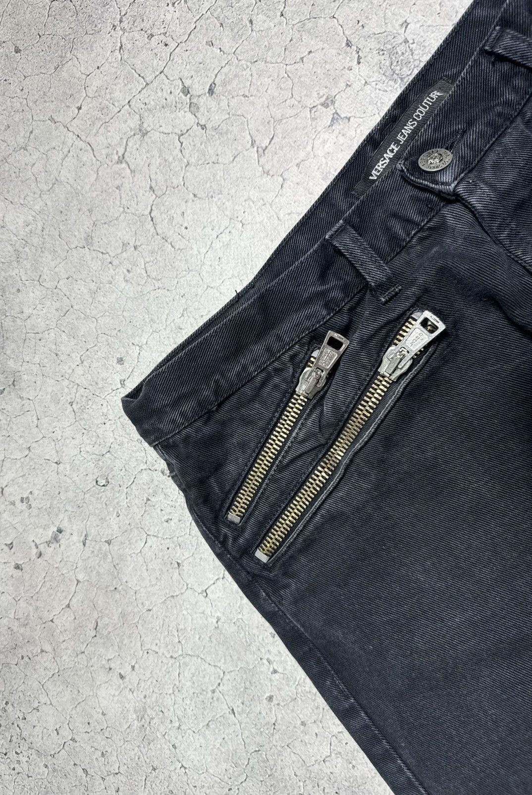 Versace Jeans Couture Versace Jeans Couture Vintage Luxury Black Denim Jeans Size US 36 / EU 52 - 5 Thumbnail