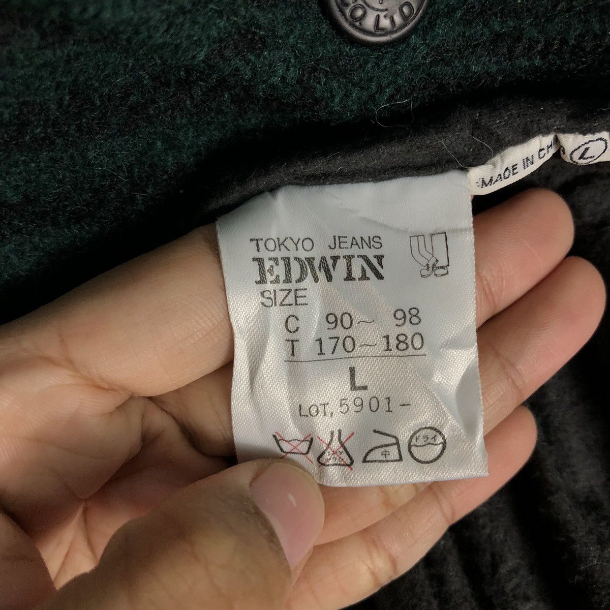 Edwin Vintage Wool Zipper Jacket Edwin Tokyo Fabric Tartan Design Size US L / EU 52-54 / 3 - 21 Thumbnail