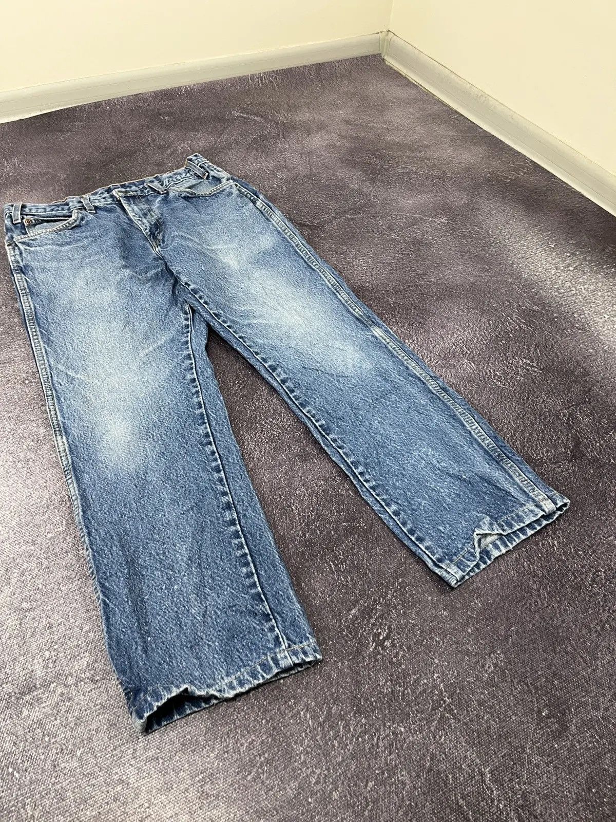 Dickies × Vintage Vintage 90s Dickies USA Faded Blue Denim Hype Jeans Size US 32 / EU 48 - 6 Thumbnail