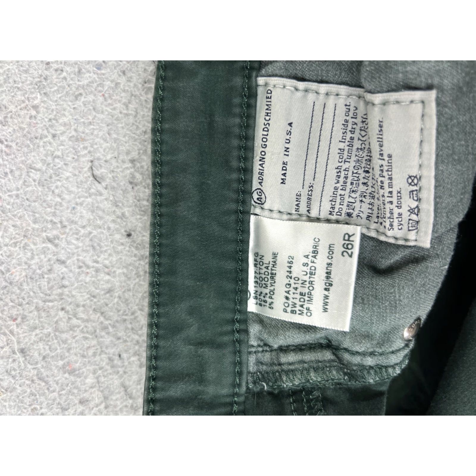 Anthropologie Anthropologie Paige Jeans Womens 27 Green Denim Skinny Cotton 26x31 Slim Retro Vintage? Size 27" / US 4 / IT 40 - 7 Thumbnail